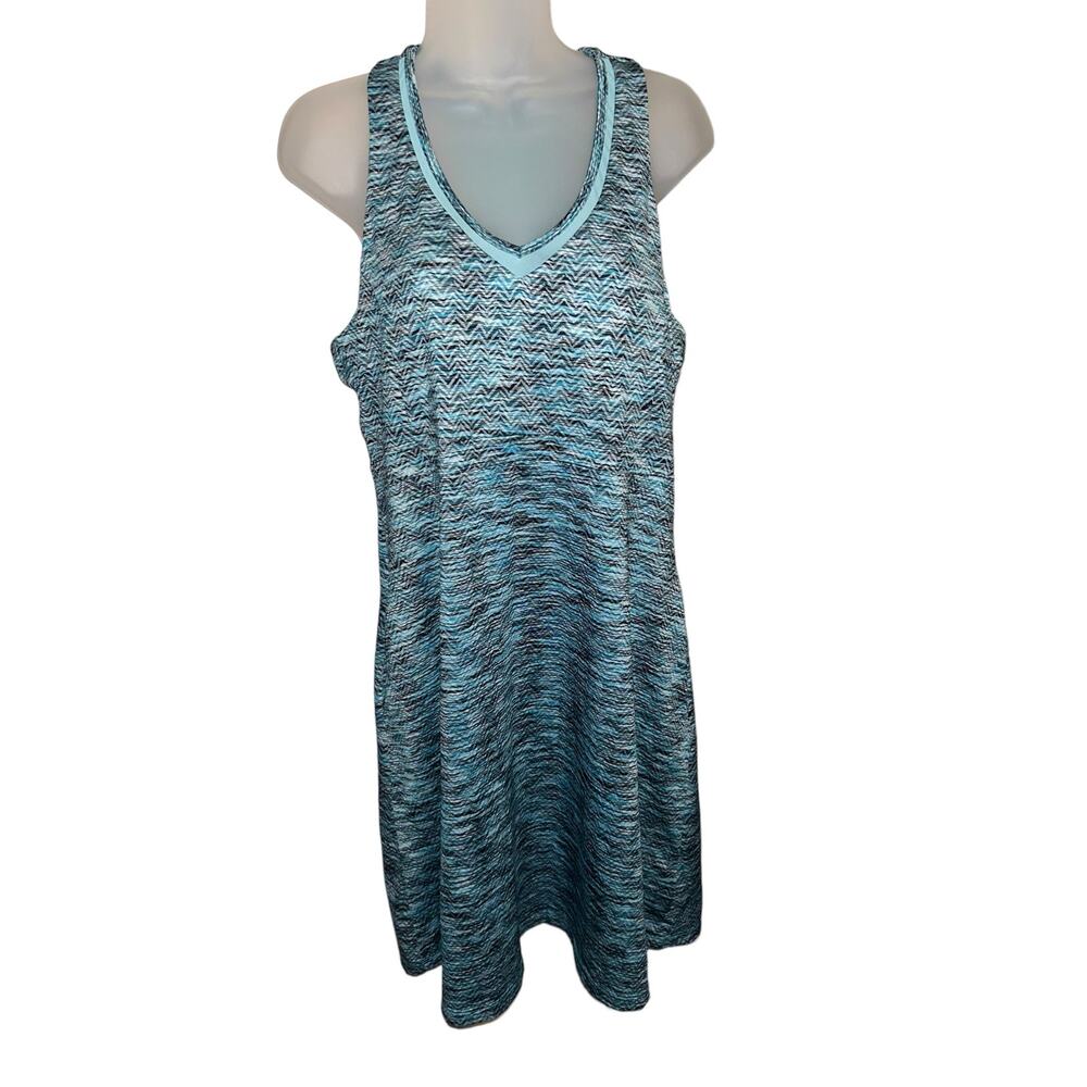 MPG Blue Activewear Pullover Sleeveless Built In Bra Dress Womens Size XL
